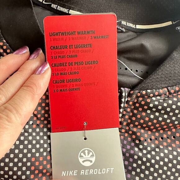 Nike Women's Medium Aeroloft Flash Reflective Running Vest Packable Lightweight - Picture 12 of 12